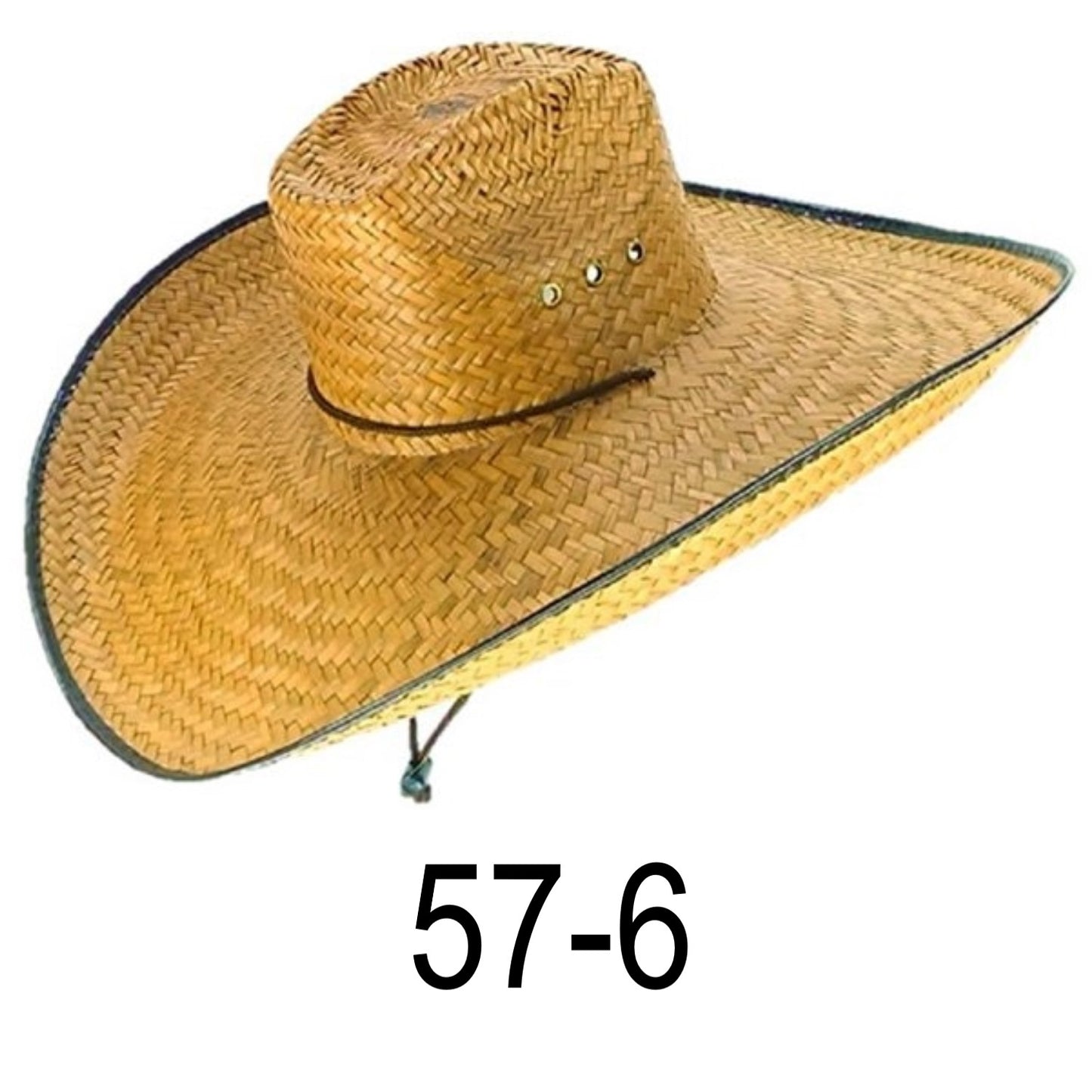 Double Weaved Hard Shell Ranch Style Shade Hat Large Fit Wide Brim Straw Hat
