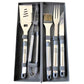 6 PC Stainless Steel Cooking Utensils Set - BBQ Grill Accessories with Aluminum Case